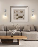 One Light Wall Sconce by Z-Lite - Aimie Collection, Brushed Nickel Finish - 828-1S-BN