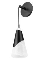 One Light Wall Sconce by Z-Lite - Aimie Collection, Matte Black Finish - 828-1S-MB