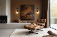One Light Wall Sconce by Z-Lite - Aimie Collection, Matte Black Finish - 828-1S-MB