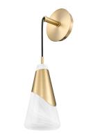 One Light Wall Sconce by Z-Lite - Aimie Collection, Modern Gold Finish - 828-1S-MGLD