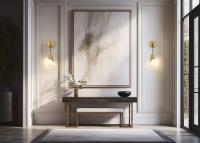 One Light Wall Sconce by Z-Lite - Aimie Collection, Modern Gold Finish - 828-1S-MGLD