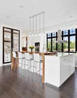 Five Light Linear Chandelier by Z-Lite - Aimie Collection, Brushed Nickel Finish - 828P6-5L-BN