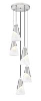 Five Light Chandelier by Z-Lite - Aimie Collection, Brushed Nickel Finish - 828P6-5R-BN