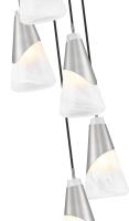 Five Light Chandelier by Z-Lite - Aimie Collection, Brushed Nickel Finish - 828P6-5R-BN