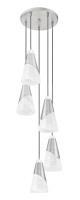 Five Light Chandelier by Z-Lite - Aimie Collection, Brushed Nickel Finish - 828P6-5R-BN
