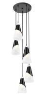 Five Light Chandelier by Z-Lite - Aimie Collection, Matte Black Finish - 828P6-5R-MB