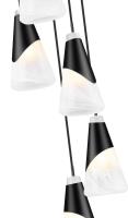 Five Light Chandelier by Z-Lite - Aimie Collection, Matte Black Finish - 828P6-5R-MB