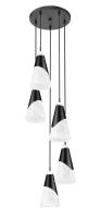 Five Light Chandelier by Z-Lite - Aimie Collection, Matte Black Finish - 828P6-5R-MB