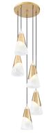 Five Light Chandelier by Z-Lite - Aimie Collection, Modern Gold Finish - 828P6-5R-MGLD