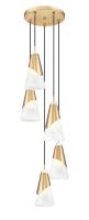 Five Light Chandelier by Z-Lite - Aimie Collection, Modern Gold Finish - 828P6-5R-MGLD