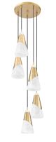 Five Light Chandelier by Z-Lite - Aimie Collection, Modern Gold Finish - 828P6-5R-MGLD