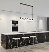 Seven Light Linear Chandelier by Z-Lite - Aimie Collection, Brushed Nickel Finish - 828P6-7L-BN