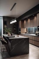 Seven Light Linear Chandelier by Z-Lite - Aimie Collection, Matte Black Finish - 828P6-7L-MB