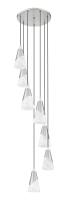 Seven Light Chandelier by Z-Lite - Aimie Collection, Brushed Nickel Finish - 828P6-7R-BN