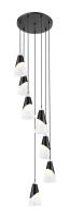 Seven Light Chandelier by Z-Lite - Aimie Collection, Matte Black Finish - 828P6-7R-MB