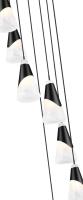 Seven Light Chandelier by Z-Lite - Aimie Collection, Matte Black Finish - 828P6-7R-MB