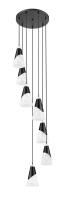 Seven Light Chandelier by Z-Lite - Aimie Collection, Matte Black Finish - 828P6-7R-MB