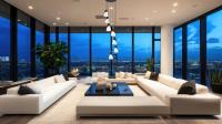 Seven Light Chandelier by Z-Lite - Aimie Collection, Matte Black Finish - 828P6-7R-MB