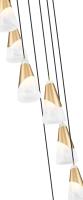 Seven Light Chandelier by Z-Lite - Aimie Collection, Modern Gold Finish - 828P6-7R-MGLD