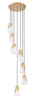 Seven Light Chandelier by Z-Lite - Aimie Collection, Modern Gold Finish - 828P6-7R-MGLD