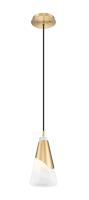 One Light Pendant by Z-Lite - Aimie Collection, Modern Gold Finish - 828P6-MGLD