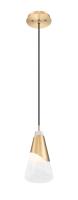 One Light Pendant by Z-Lite - Aimie Collection, Modern Gold Finish - 828P6-MGLD