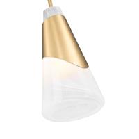 One Light Pendant by Z-Lite - Aimie Collection, Modern Gold Finish - 828P6-MGLD