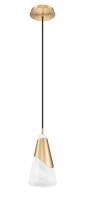 One Light Pendant by Z-Lite - Aimie Collection, Modern Gold Finish - 828P6-MGLD