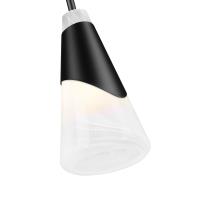 One Light Pendant by Z-Lite - Aimie Collection, Matte Black Finish - 828P6-ROD-MB