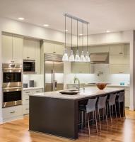 Five Light Linear Chandelier by Z-Lite - Aimie Collection, Brushed Nickel Finish - 828P7-5L-BN