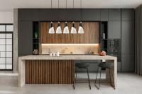 Five Light Linear Chandelier by Z-Lite - Aimie Collection, Matte Black Finish - 828P7-5L-MB