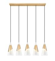 Five Light Linear Chandelier by Z-Lite - Aimie Collection, Modern Gold Finish - 828P7-5L-MGLD