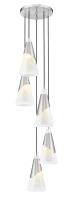 Five Light Chandelier by Z-Lite - Aimie Collection, Brushed Nickel Finish - 828P7-5R-BN