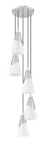 Five Light Chandelier by Z-Lite - Aimie Collection, Brushed Nickel Finish - 828P7-5R-BN