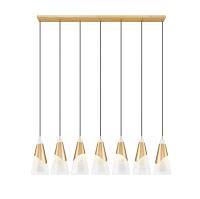 Seven Light Linear Chandelier by Z-Lite - Aimie Collection, Modern Gold Finish - 828P7-7L-MGLD