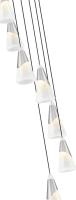 Seven Light Chandelier by Z-Lite - Aimie Collection, Brushed Nickel Finish - 828P7-7R-BN