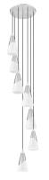 Seven Light Chandelier by Z-Lite - Aimie Collection, Brushed Nickel Finish - 828P7-7R-BN