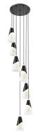 Seven Light Chandelier by Z-Lite - Aimie Collection, Matte Black Finish - 828P7-7R-MB