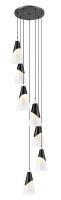 Seven Light Chandelier by Z-Lite - Aimie Collection, Matte Black Finish - 828P7-7R-MB