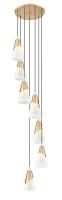 Seven Light Chandelier by Z-Lite - Aimie Collection, Modern Gold Finish - 828P7-7R-MGLD