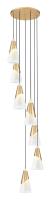 Seven Light Chandelier by Z-Lite - Aimie Collection, Modern Gold Finish - 828P7-7R-MGLD