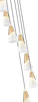 Seven Light Chandelier by Z-Lite - Aimie Collection, Modern Gold Finish - 828P7-7R-MGLD