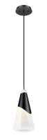 One Light Pendant by Z-Lite - Aimie Collection, Matte Black Finish - 828P7-MB