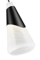 One Light Pendant by Z-Lite - Aimie Collection, Matte Black Finish - 828P7-MB