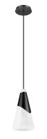 One Light Pendant by Z-Lite - Aimie Collection, Matte Black Finish - 828P7-MB