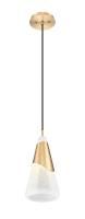 One Light Pendant by Z-Lite - Aimie Collection, Modern Gold Finish - 828P7-MGLD