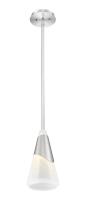 One Light Pendant by Z-Lite - Aimie Collection, Brushed Nickel Finish - 828P7-ROD-BN