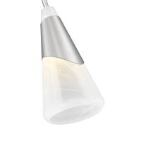 One Light Pendant by Z-Lite - Aimie Collection, Brushed Nickel Finish - 828P7-ROD-BN