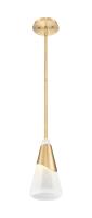 One Light Pendant by Z-Lite - Aimie Collection, Modern Gold Finish - 828P7-ROD-MGLD