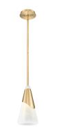 One Light Pendant by Z-Lite - Aimie Collection, Modern Gold Finish - 828P7-ROD-MGLD